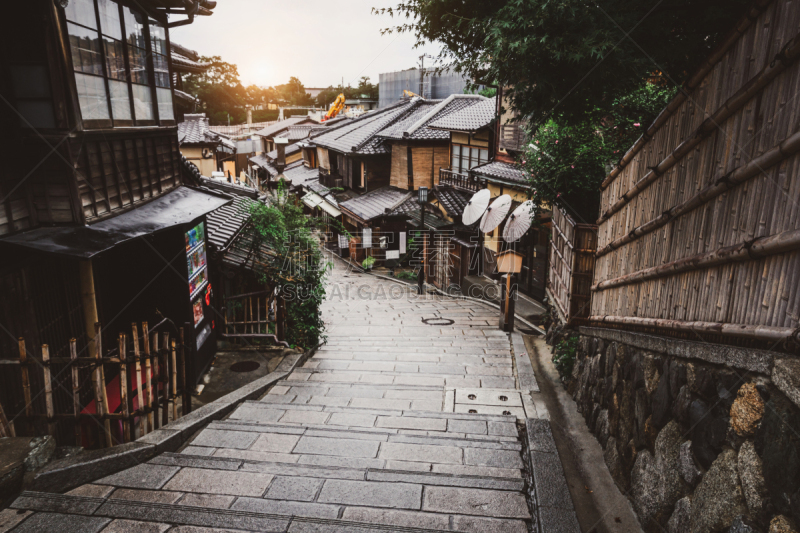 日本,街道,居住区,古城,自然美,京都市,艺妓,地形,户外,夜晚