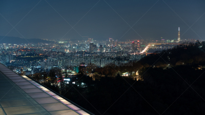 夜晚,韩国,首尔,亚洲人种,户外,曙暮光,黄昏,暗色,拥挤的,著名景点