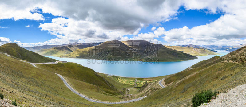 灵性,风景,中国,湖,淡水,接力赛,互联网,一只动物,羊卓雍措
