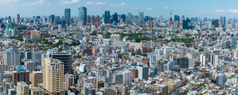 City view of Roppongi and Shiba from the lounge１２