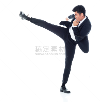 中国人,商务人士,男性,白色背景,领带,青年人,衣服,前面,商务,专心
