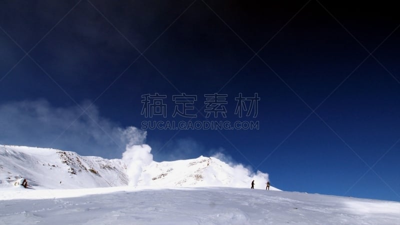 风景,旭岳火山,山口,东川镇,空中缆车,雪,浓烟,著名景点,大雪山,户外