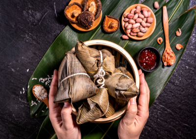 清新,留白,特写,蒸锅,食品,美味,饺子,蒸菜,米,粽子