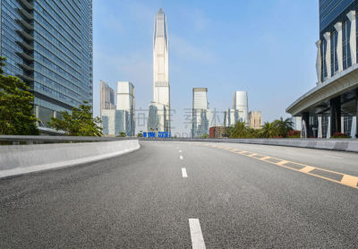 现代,深圳,市区路,办公大楼,汽车,交通,云,公路,停车场,商业金融和工业