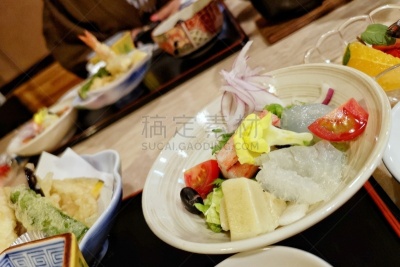 传统,日本食品,生鱼片,天麸罗,怀石料理,清新,多样,饮食,健康食物,图像