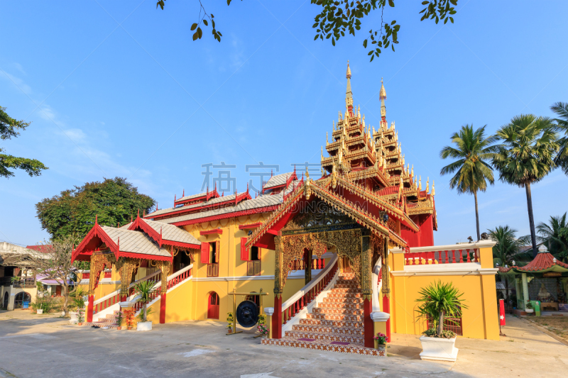 泰国,西昌寺,缅甸,修道院,僧院,自然美,华丽的,拉那风景饭店,佛,旅行者