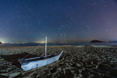 星系,日本,风景,四国,香川县,海滩,船,平和,自然界的状态,云
