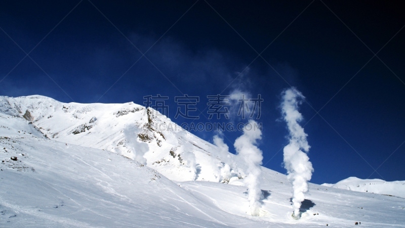 风景,旭岳火山,山口,东川镇,空中缆车,雪,浓烟,著名景点,大雪山,户外