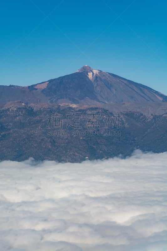 飞机,特内里费岛,岛,航拍视角,风景,风,雪,大西洋,北美歌雀,皮可德泰德山