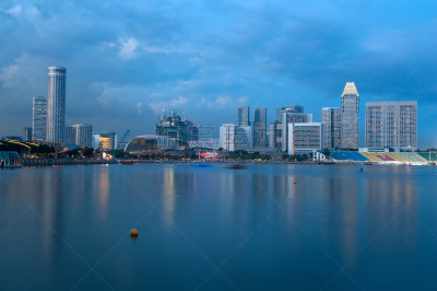 新加坡,商务,海港,曙暮光,黄昏,现代,著名景点,水湾,户外,天空