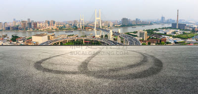 南浦大桥,空的,上海,柏油路,沥青,汽车,交通,地板,公路,现代