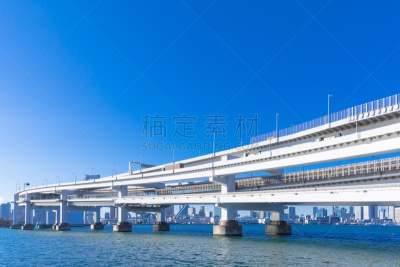 Tokyo Rainbow Bridge seen from Odaiba Seaside Park２