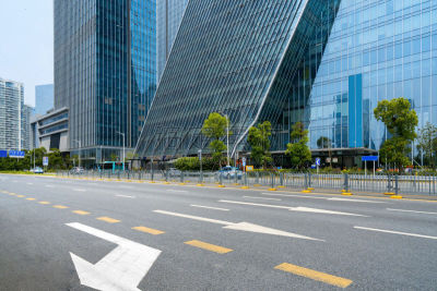 现代,深圳,市区路,办公大楼,汽车,交通,云,公路,停车场,商业金融和工业
