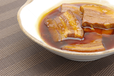 猪肉,炖食,肉制品,煮物,肉,风帽,白色背景,焖菜,饮食,膳食