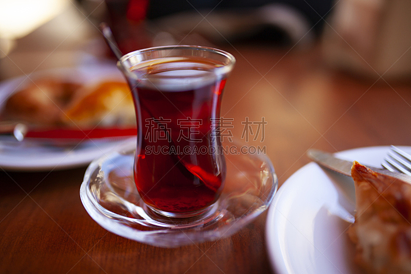 茶,木制,桌子,饮料,热,土耳其,伊斯坦布尔,红茶,叙利亚,杯