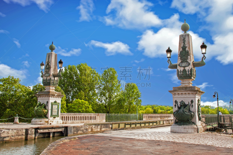 Briare. The canal bridge. Loiret, Loire Valley Centre