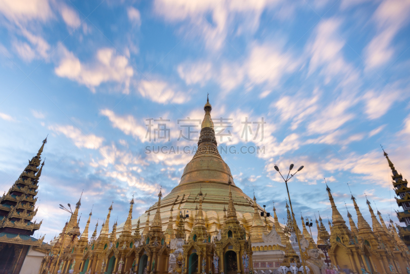 The Shwedagon Pagoda one of the most famous pagodas in the world the main attraction of Yangon. Myanmar capital city. Shwedagon referred in Myanmar as The crown of Burma