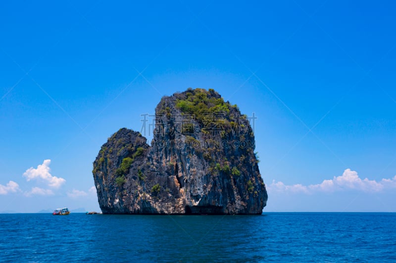 泰国,夏天,天空,透明,水,蓝色,海滩,南,自然美,周末活动