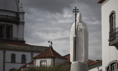 雕像,米尼奥,葡萄牙,布拉加,白色