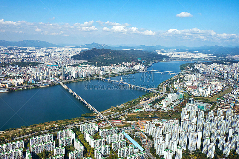 首尔,公寓,建筑结构,建筑外部,城镇,云,图像,著名景点,无人,韩国