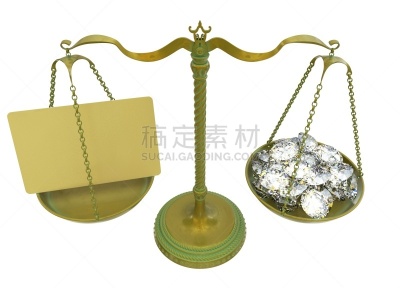 黄铜,古董,秤,绘画插图,三维图形,黄金,白色背景,分离着色,金属