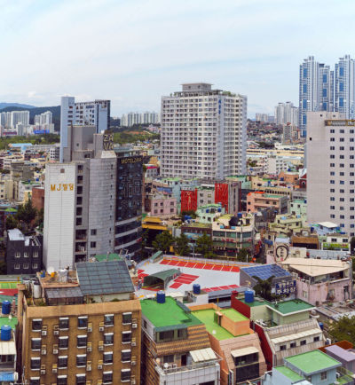 全景,釜山,横截面,商务,城市生活,砖,交通,东亚人,林荫路,现代