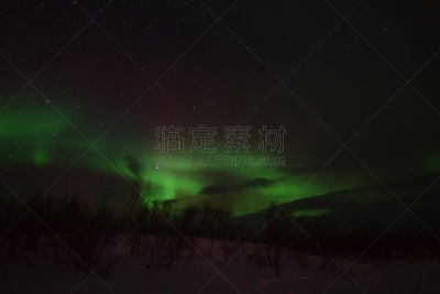 北极光,自然,瑞典,冬天,图像,雪,宏伟,无人,天空,水平画幅