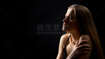 女人,问题,恐惧,悲痛,受害者,成年的,仅成年人,人的脸部
