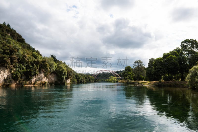 怀卡托河,Lake Taupo,东,桥,越过