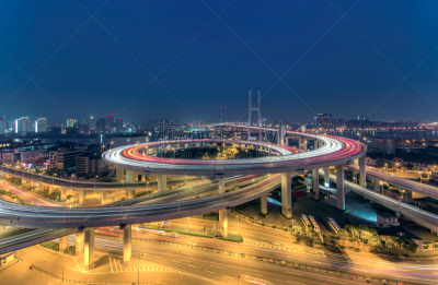 现代,桥,上海,室内过夜,交通,技术,公路,商业金融和工业,河流,户外