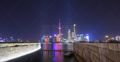黄昏,都市风景,上海,航拍视角,技术,现代,商业金融和工业,河流,东方明珠塔,户外