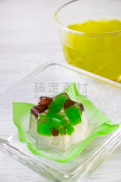 日本点心,夏天,日本,糖果店,饮料,茶,寒冷,果冻,绿茶,清新