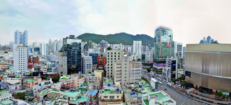全景,釜山,横截面,商务,城市生活,交通,林荫路,现代,著名景点,客轮