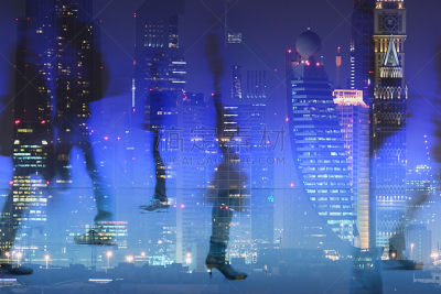 人,运动模糊,都市风景,压力,办公大楼,紧迫,商务,无法辨认的人,遮住脸,迅速