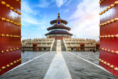 天坛,主题建筑物,地形,户外,圆形,红色,华丽的,远古的,古老的