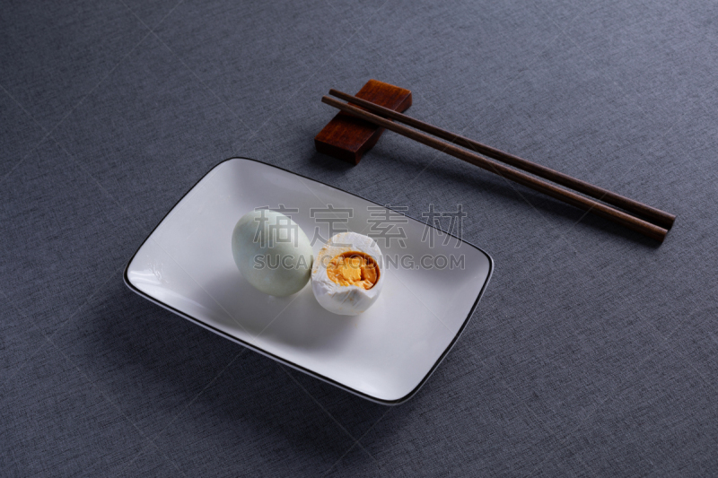 煮食,腌制食品,白色,蛋,瓷器,鸭子肉,盘子,清新,自然界的状态,背景分离