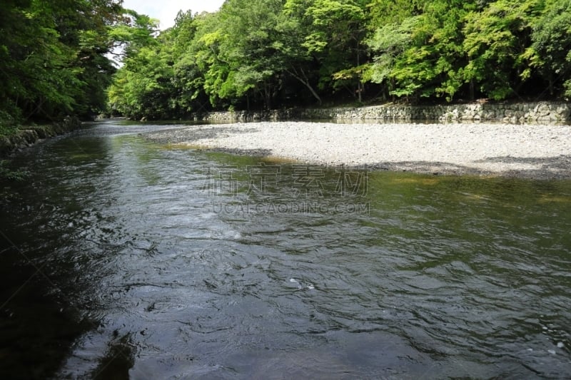 日本,风景,伊势米氏,云,枝繁叶茂,著名景点,三重县,河流,户外,天空