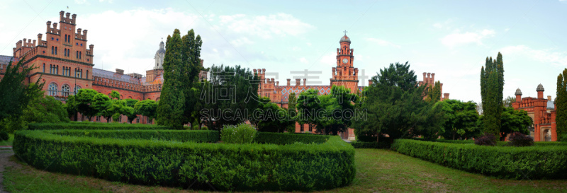 国内著名景点,全景,大学,切尔诺夫策,过去,砖,世界遗产,东正教,哲学家,公园