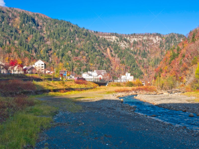 层云峡,日本,乡村,温泉,北海道,上川支厅,雪,著名景点,大雪山