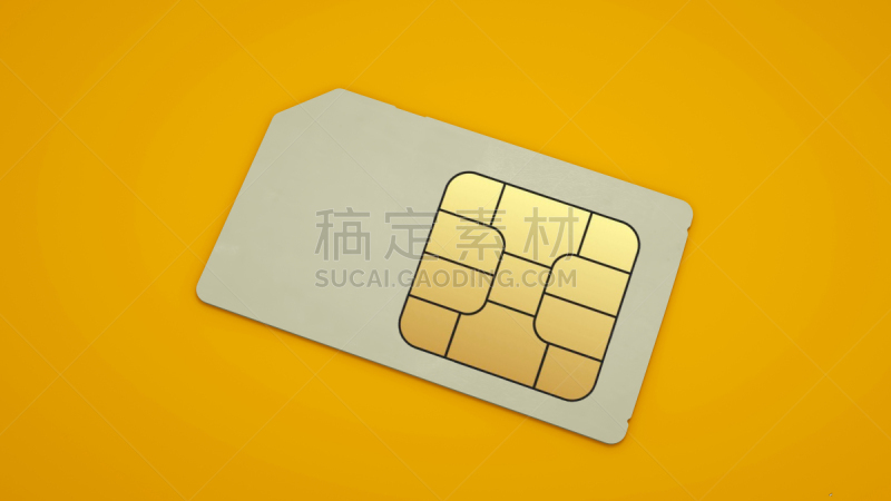 三维图形,绘画插图,sim卡,分离着色,黄色背景,在活动中,贺卡,空的,计算机,一个物体