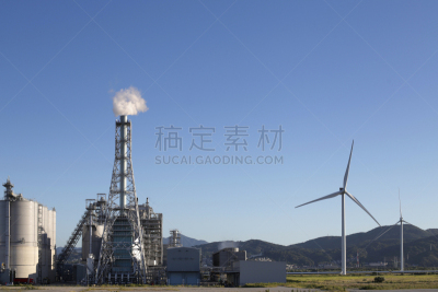 风轮机,天空,蓝色,背景,风,环境,云,环境保护,自然现象,能源