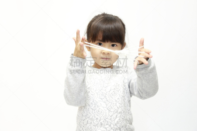 日本人,进行中,女孩,翻线游戏,五个人,老年人,白色,背面视角,可爱的,仅日本人