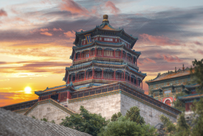 北京,夏天,颐和园,传统,远古的,过去,图像,著名景点,无人,湖