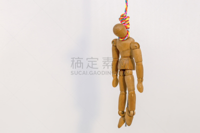 人造模特,木制,绳子,悬挂的,绘画插图