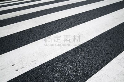 斑马线,城市生活,斑马,平视角,空的,沥青,交通,步行道路,公路,涂料