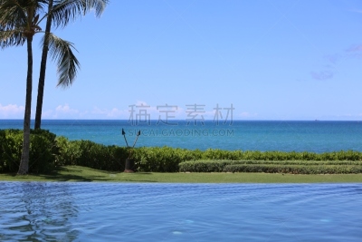 夏威夷,热带气候,逃避现实,海滩度假,户外,晴朗,白色,考艾岛,自然,白昼