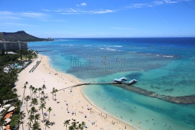 夏威夷,热带气候,逃避现实,海滩度假,户外,晴朗,白色,考艾岛,自然,白昼