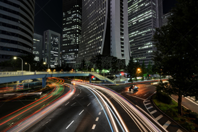 公路,交通,东京,日本,室内过夜,建筑外部,摩天大楼,星迹