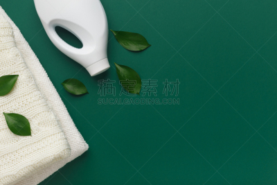 瓶子,绿色,叶子,塑胶,绿色背景