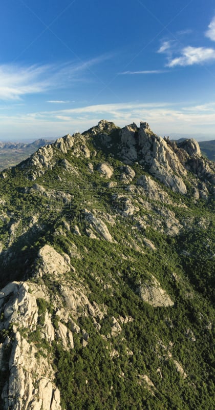 圣帕塔雷渥教区,山脉,全景,自然美,意大利,在上面,非凡的,花岗岩,撒丁岛,日落